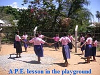 PE lesson - Mikoroshoni Primary School 